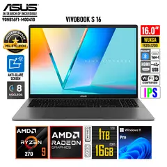 ASUS - Laptop M3607HA-RP066 Ryzen 9-270 RAM 16GB SSD 1TB 16 WUXGA IPS