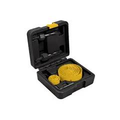 PRETUL - Juego de 12 sierras copa, 2 guías y llave allen,