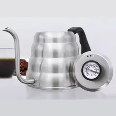 GENERICO - Tetera cuello cisne con termómetro 1.2 Lt Wallace