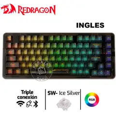 REDRAGON - Teclado Mecánico ELF PRO K649CTB RGB 75% Wireless Negro