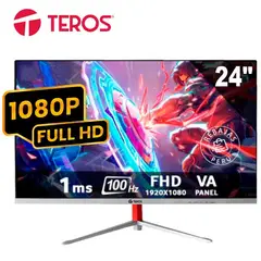 TEROS - Monitor Curvo TE-2402S 24 FHD VA 100Hz 1ms HDMI VGA Negro