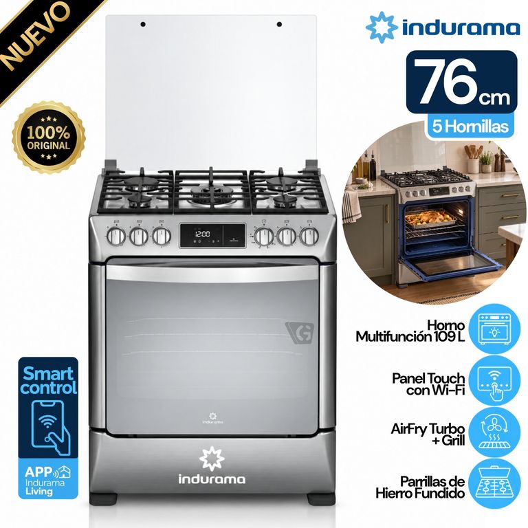 Cocina Smart CPI-3595C 30 Pulgadas 5 Hornillas Croma