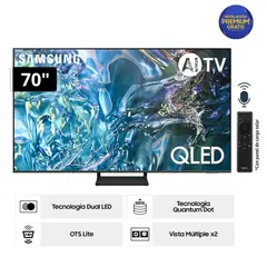 SAMSUNG - Televisor QLED Tizen OS Smart Tv 70 4K QN70Q65DAGXPE