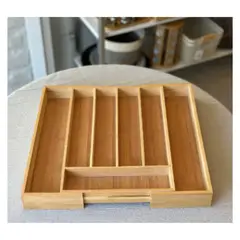 GENERICO - PORTA CUBIERTO DE BAMBÚ EXTENDIBLE