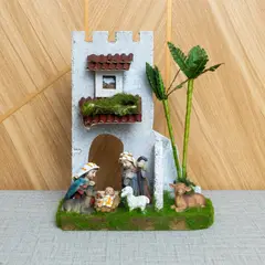 PANORAMA HOGAR - Pesebre Sagrada Familia Infantil 18CM Poliresina