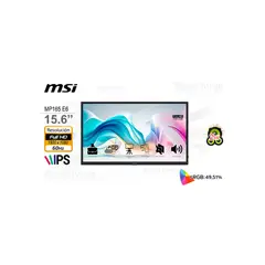 MSI - Monitor Portátil PRO MP165 E6 de 156 FHD IPS - Ligero Ideal p