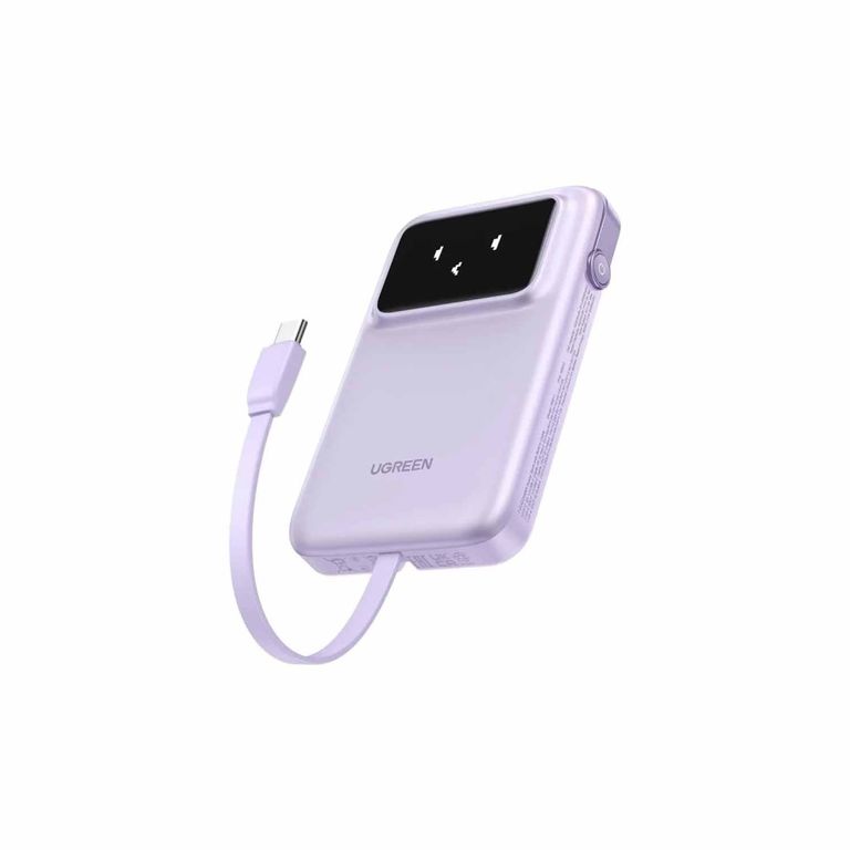 Power Bank 10000Mah Con Carga Rápida 30W Y Conexión Usb-C - Color Púrpura