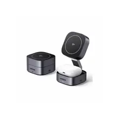 UGREEN - Estación de Carga Inalámbrica 2 en 1 Qi2 Magnética Plegable Rá