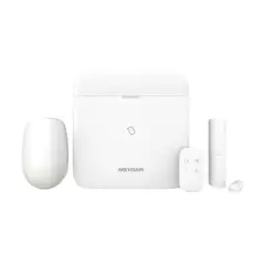 HIKVISION - Sistema De Alarma Ax Home Kit Wifi - 16 Zonas, Panel, Pir, Magnético Y Botón De