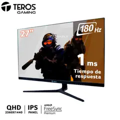 TEROS GAMING - Monitor plano gaming TEROS TE-2769G 27 QHD IPS flat180Hz1ms Audio