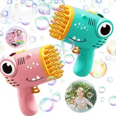 GENERICO - PISTOLA DE BURBUJAS NIÑOS JUGUETE LUCES INFANTIL A PILAS