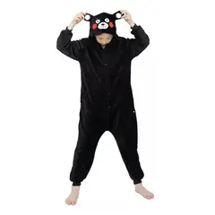 GENERICO - Pijama Enterizo de Oso Kumamon para Niños (115 cm -125 cm)