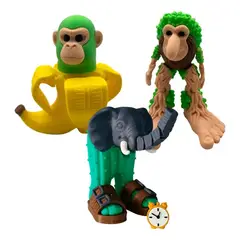 GENERICO - Brainrot Series Pack 3 Figuras - Chimpancini Brr Brr Patapim Lirili Larala