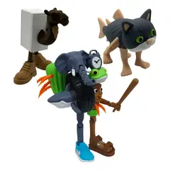 GENERICO - Brainrot Series Pack 3 Figuras - Frigo Camelo Grande Combinazione Trulimero