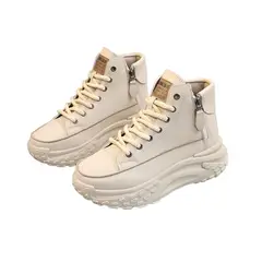 DANWEILE - Zapatos casuales de suela gruesa para exteriores para mujer