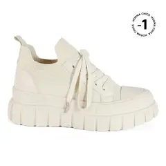 STHEF - ZAPATILLA MUJER URBANA BEIGE 7561 TXTL