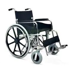 GENERICO - Silla De Ruedas STANDAR de ALUMINIO PLEGABLE