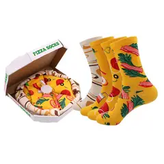 PIA COPELLO STORE - Caja x4 Medias Diseño Variado de Pizza