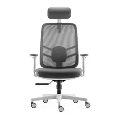 DECORPLAS - Silla de Oficina Ejecutiva Ergonómica Link Gris