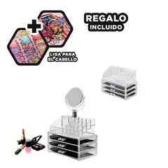 RYBIU IMPORT - Baul para Cosmeticos Transparente Y+Ligas de Regalo