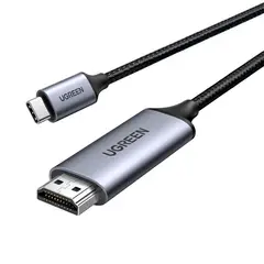 UGREEN - Cable USB-C a HDMI 4K 1.5 m MM142 – Trenzado, Tipo C 3.1
