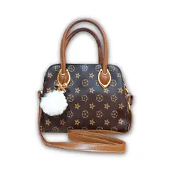 OEM - Cartera Morral 2en1 con Llavero Decorativo Beige