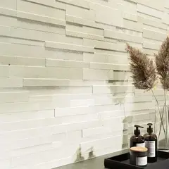 MULTITOP - BALDOSAS DE PIEDRA 3D AUTOADHESIVAS 059X015 MTS MINT