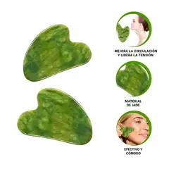 RYBIU IMPORT - Pack4 Piedra Uso Diario en Verde Y+Papel de Regalo