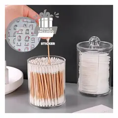 RYBIU IMPORT - Pack6 Cofre Duo de Hisopos y Algodon Y+Regalo Stickers