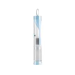 RYBIU IMPORT - Pack2 Cepillo y Dispensador de Pasta Dental Moderno Azul