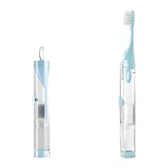 RYBIU IMPORT - Pack2 Cepillo Portatil Dispensador Azul Y+Papel de Regalo