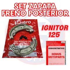 HERO - SET ZAPATA FRENO POSTERIOR IGNITOR 125