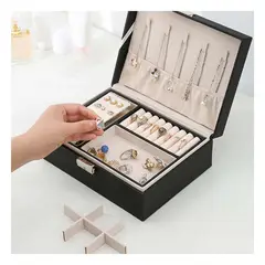 RYBIU IMPORT - Pack4 Organizador de Pulseras Color Negro Y+Ligas de Regalo