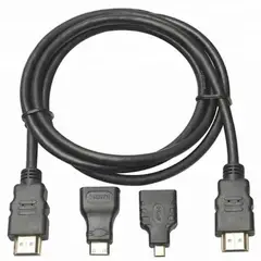 NEXUS - Cable Hdmi 3 En 1 (Con adaptador Micro HDMI y Mini HDMI)