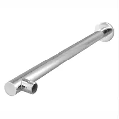 GENERICO - Brazo de Ducha Redondo de Acero Cromado de 30cm con Canopla Redonda