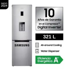 SAMSUNG - Refrigeradora No Frost 321 L Bottom Freezer RB33J3830SA/PE