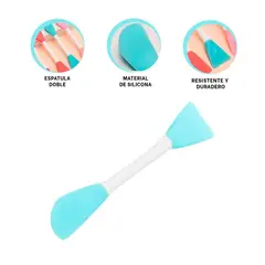 RYBIU IMPORT - Pack2 Espatula Doble Aplicar Mascarrilla para Dama Celeste