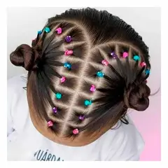 RYBIU IMPORT - Pack2 Paquete de Ligas Multicolor para el Cabello 25mm