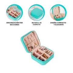 RYBIU IMPORT - Pack12 Estuche Mini y Practico para Dama en Turqueza