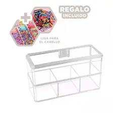 RYBIU IMPORT - Organizador de Acrilico con Divisiones Y+Ligas de Regalo