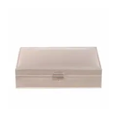 RYBIU IMPORT - Joyero Organizador para Anillos y Aretes de Color Beige