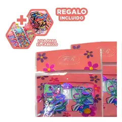 RYBIU IMPORT - Estuche con Ligas para tus Peinados Y+Ligas de Regalo