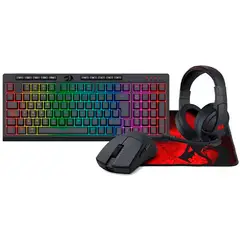 REDRAGON - Combo 4 en 1 S147-SP K515 + M724 + Auricular H211+P016