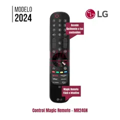LG - Control Magic Remote MR24GN con Botón Alexa y Channels - Modelo 2024
