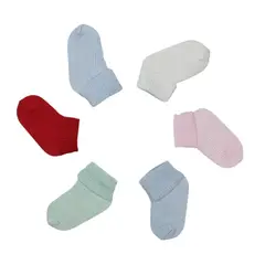 GENERICO - Pack x6 medias de hilo para bebés