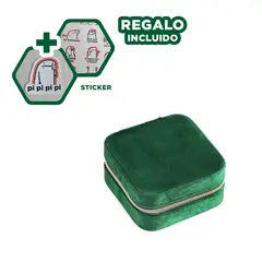 RYBIU IMPORT - Joyero para Viaje de Color Verde Y+Regalo Stickers