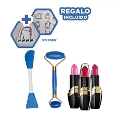 RYBIU IMPORT - Pack12 Set Moderno de Limpieza Facial Azul Y+Regalo Stickers