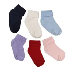 GENERICO - Pack x6 medias de algodón para bebés