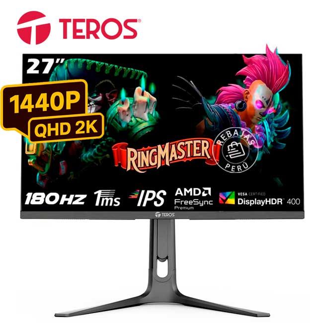 Monitor Gaming TE-2753G 27 2K QHD IPS 180Hz 1ms HDMI DP