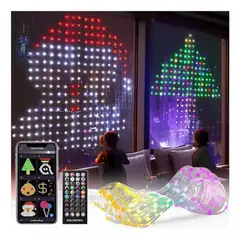 GENERICO - Cortina de luces inteligente RGB 400 LED Control por aplicación wifi